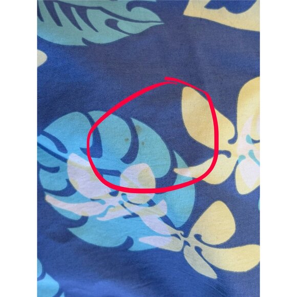 COLUMBIA MENS PLUSSIZE XXL 6L SWIM TRUNK FLORAL SHORT HAWAIIAN ADJUSTABLE POCKET - Picture 4 of 9